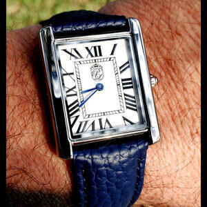 Pierre Lucerne 1888 Vintage Swiss Design‎ Mens Watch Blue